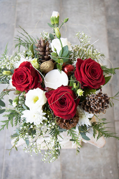 Floretta Christmas Centerpiece  (round shape) - 12  x 12
