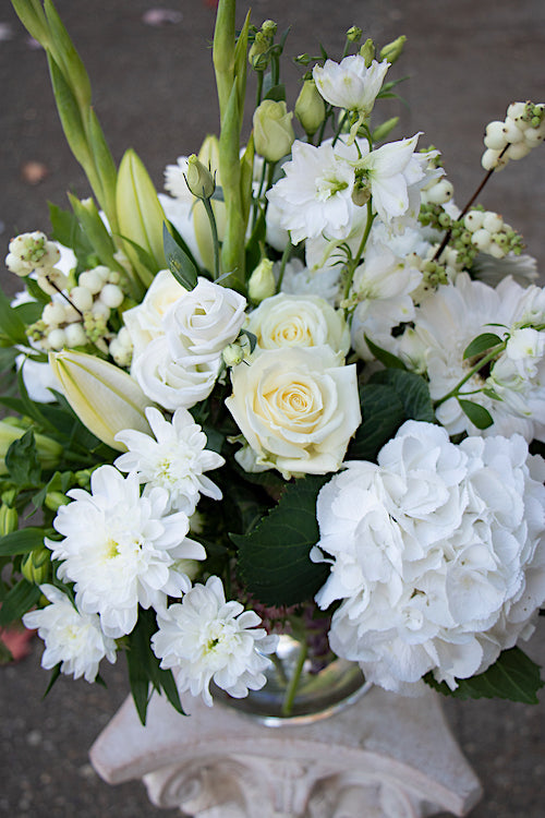 Wedding Flower Arrangement in a Vase
